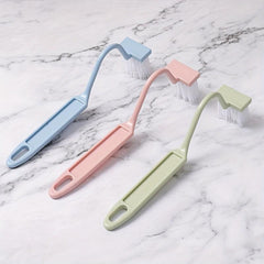 Extended Handle Toilet Brush V-shaped Plastic Cleaning Brush