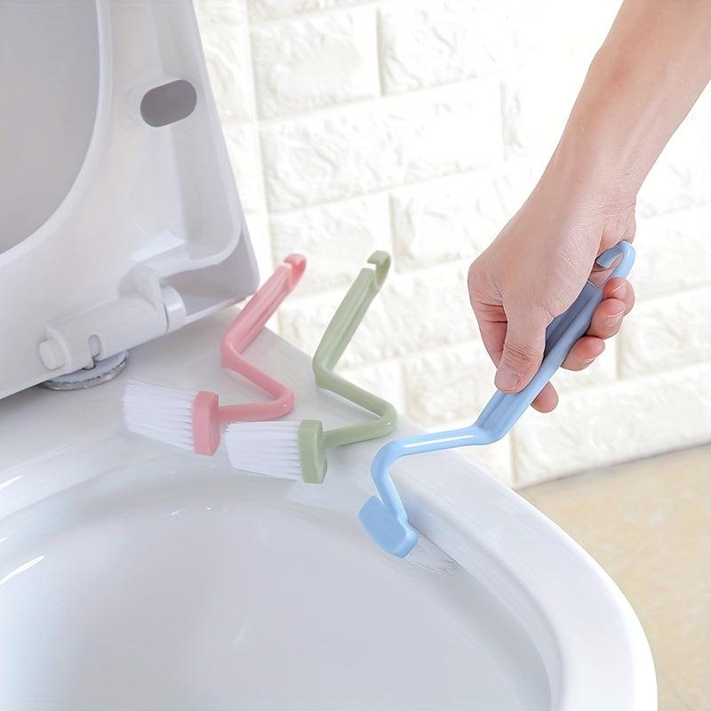 Extended Handle Toilet Brush V-shaped Plastic Cleaning Brush