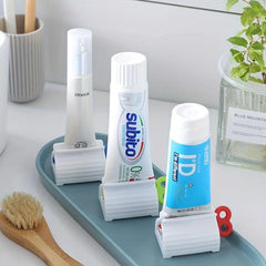 Toothpaste Squeezer with Holder - Easy and Convenient Bathroom Organizer