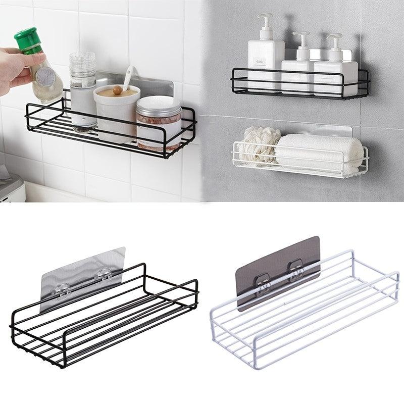 Metal Multipurpose Wall Shelf Storage Rack for Kitchen Bathroom