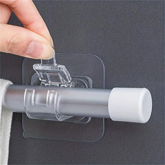 Self Adhesive Curtain Rod Brackets - No Drilling, Adjustable Hangers