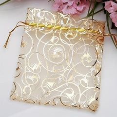 100pcs Organza Bags 8 99 11 Drawstring Storage Bag Jewelry Gift Bag