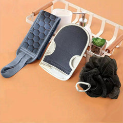 3pcs Thickened Rubbing Back Strip Bath Ball Gloves Men Women Home Essential