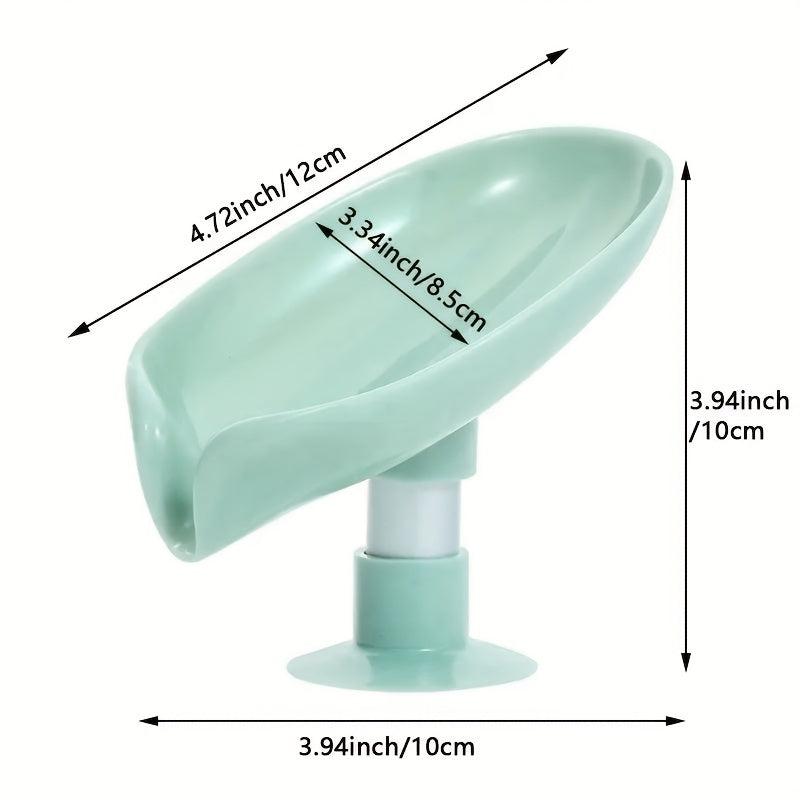 Leaf Shaped Soap Holder with Suction Cup - Keep Your Soap Dry