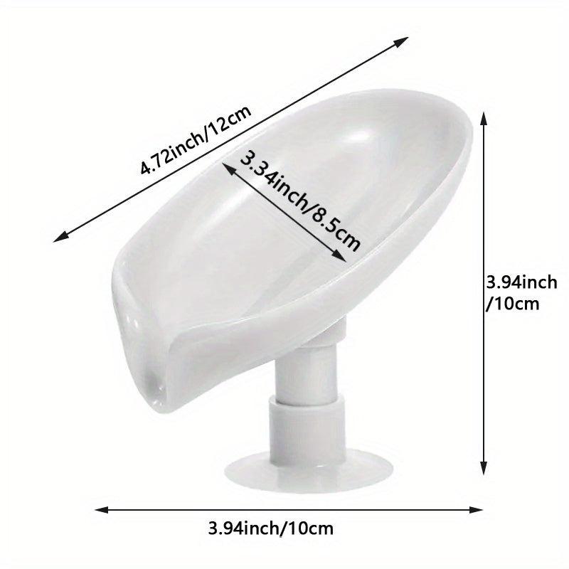 Leaf Shaped Soap Holder with Suction Cup - Keep Your Soap Dry