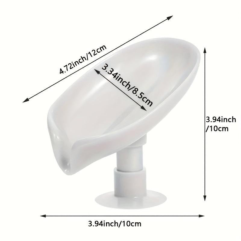 Leaf Shaped Soap Holder with Suction Cup - Keep Your Soap Dry