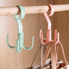 Rotatable Clothes Storage Rack Multifunctional Clothes Hanging Hook