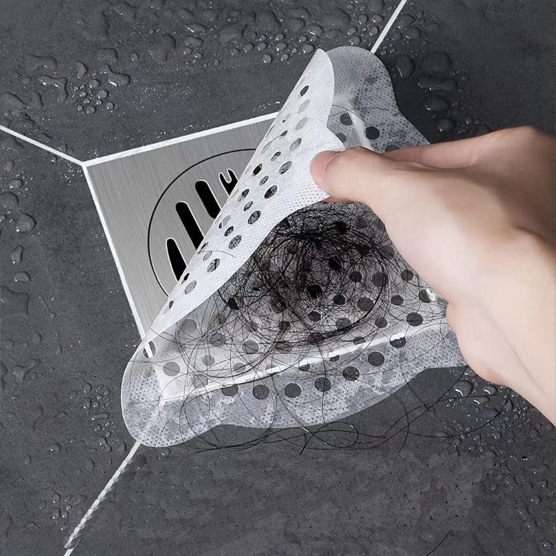 Shower Drain Hair Catcher Mesh Stickers - Floor Drain Filter