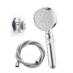 Adjustable High Pressure Shower Head Set with 5 Modes and Wall Mounted Bracket