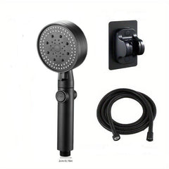 Adjustable High Pressure Shower Head Set with 5 Modes and Wall Mounted Bracket