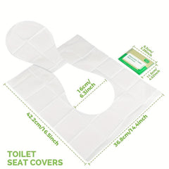 10pcs Disposable Toilet Seat Covers - Travel Flushable Seat Covers