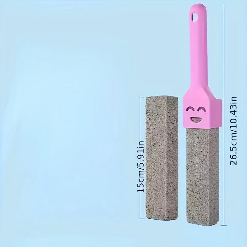 2pcs Long Handle Pumice Stone Cleaning Stick for Toilets, Sinks, Showers
