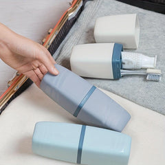 Travel Toothbrush Cup Holder with Cover for Traveling