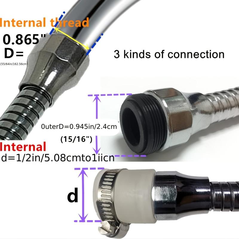 Flexible Faucet Aerator Shower Extension Water Saving Device
