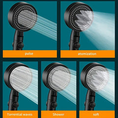 3pcs High Pressure Shower Head Adjustable Water Saving Shower Head For Bathroom