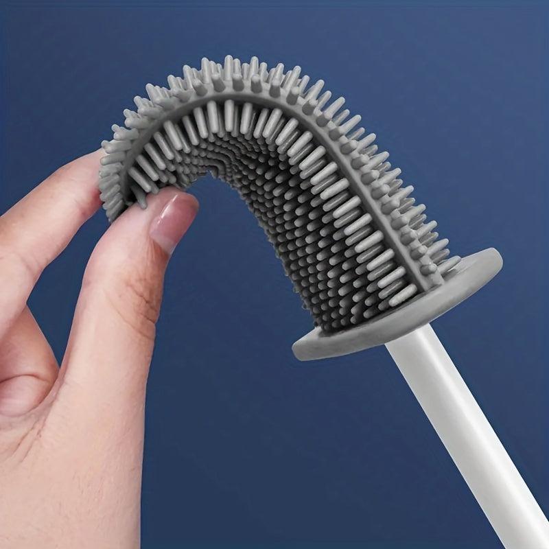 Silicone Gap Toilet Brush with Long Handle