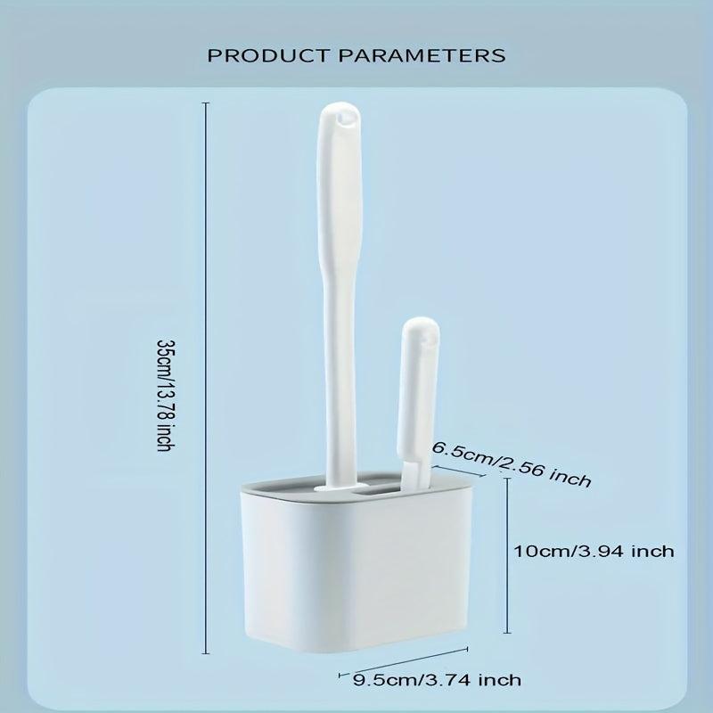 Silicone Gap Toilet Brush with Long Handle