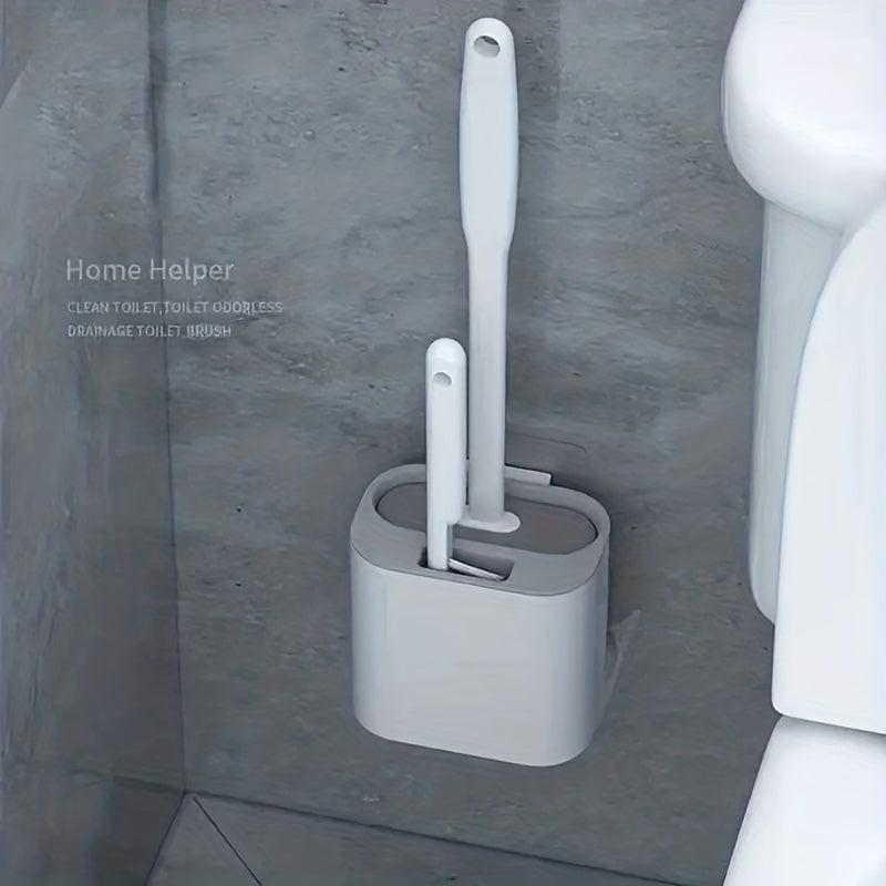 Silicone Gap Toilet Brush with Long Handle