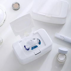 Household Plastic Tissue Box Wet Wipes Dispenser with Lid