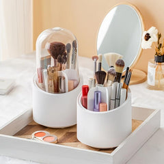 Makeup Brush Bucket with Lipstick Shelf