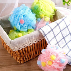 Colorful Sponge Bath Ball Shower Exfoliating Loofahs
