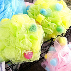 Colorful Sponge Bath Ball Shower Exfoliating Loofahs
