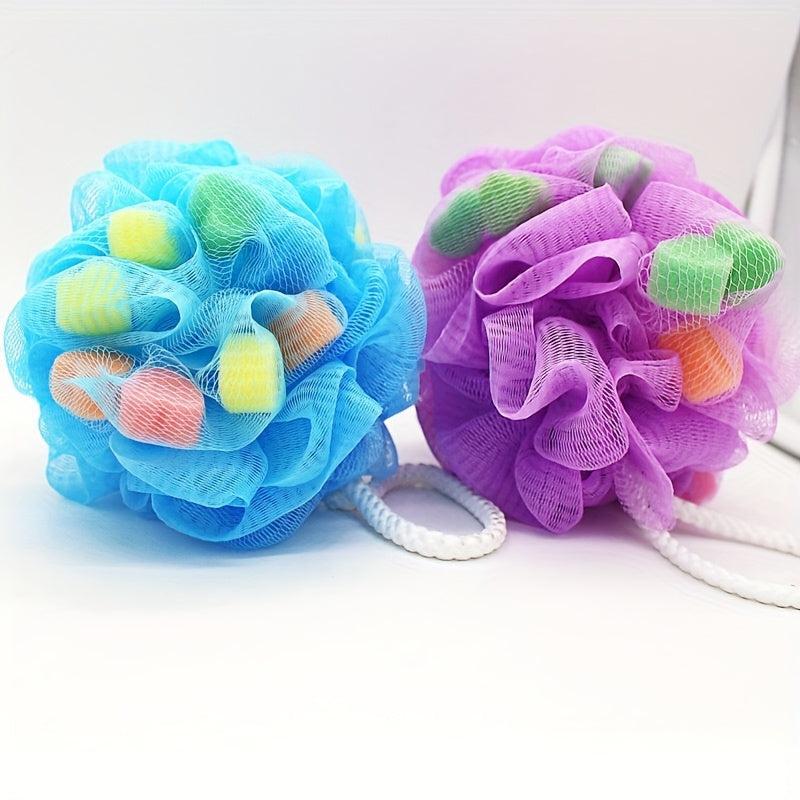 Colorful Sponge Bath Ball Shower Exfoliating Loofahs