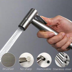 304 Stainless Steel Toilet Sprayer High Pressure Flush Water Spray Faucet