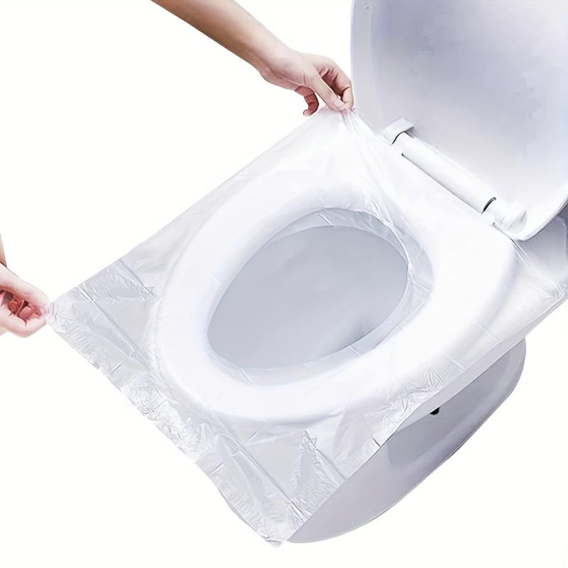 50pcs Disposable Toilet Seat Cover Travel Waterproof Cushion Paper