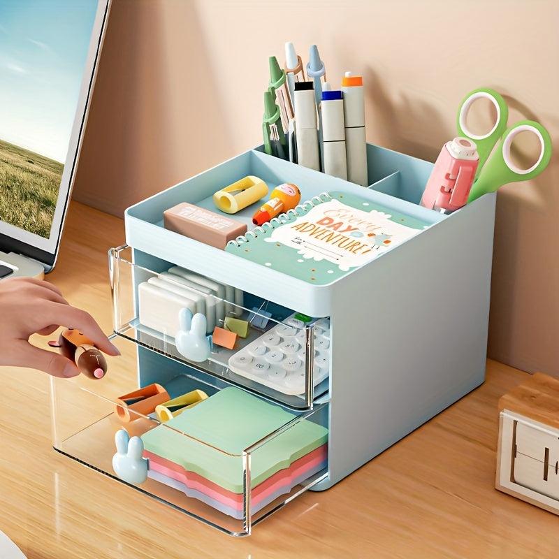 Transparent Makeup Brush and Jewelry Storage Box - Large Capacity