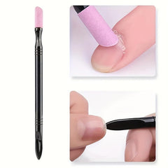 4pcs Quartz Stone Nail Cuticle Remover Dead Skin Trimmer Rods Nail Art Care Tool