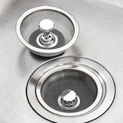 Stainless Steel Sink Strainers Anti Clog Drain Filter Hair Catcher Drain Stopper