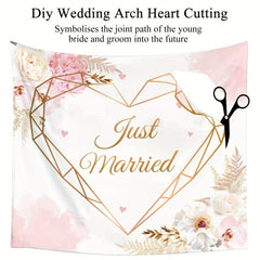 1pc Wedding Heart Cut Out Hochzeitsherz Bride And Groom Game Marriage Decor