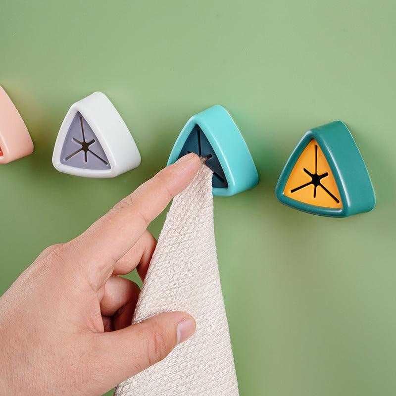 Adhesive Towel Plug Holder Wall Mounted Bathroom Towel Hook