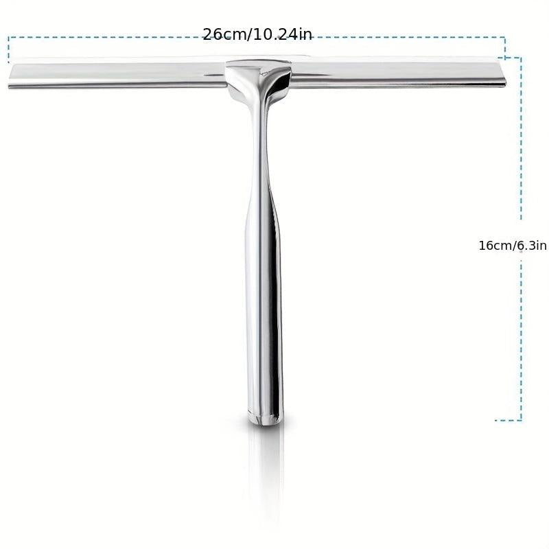 Stainless Steel Glass Wiper for Bathroom Mirrors Pools Windows