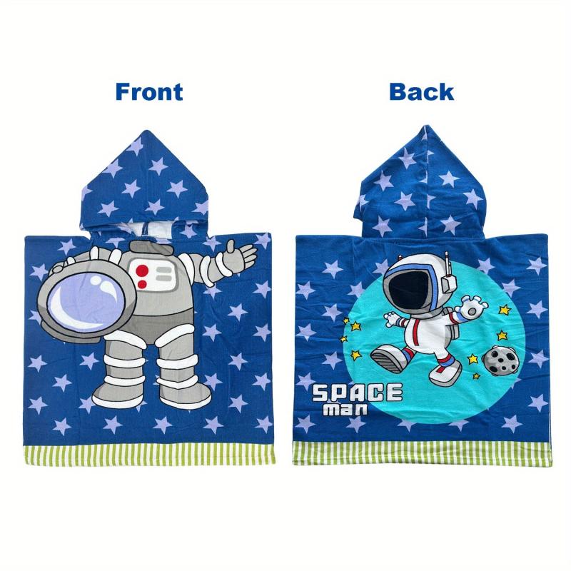 Kid's Hooded Beach Towel Soft Durable Quick Dry Toddler Pool Wrap