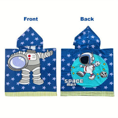 Kid's Hooded Beach Towel Soft Durable Quick Dry Toddler Pool Wrap