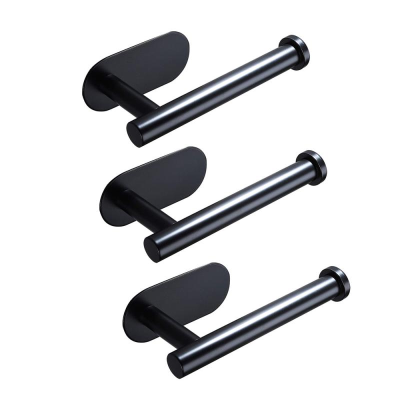 Self Adhesive Toilet Paper Holder 3 Pack SUS 304 Stainless Steel