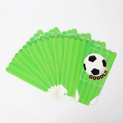 6pcs Soccer Themed Candy Popcorn Boxes for Parties