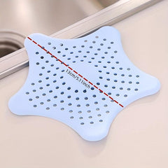 1pc Silicone Star Sink Filter Bathroom Hair Catcher Random Anti Clogging Filter