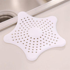 1pc Silicone Star Sink Filter Bathroom Hair Catcher Random Anti Clogging Filter