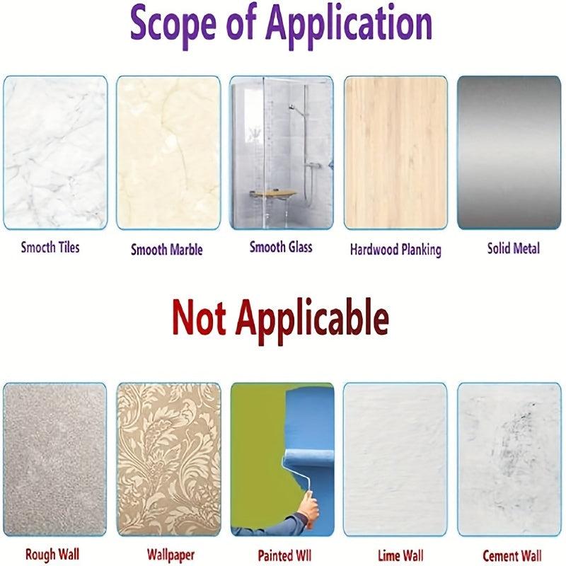 Corner Shower Caddy Wall Mounted Storage Rack Adhesive Hooks Rustproof