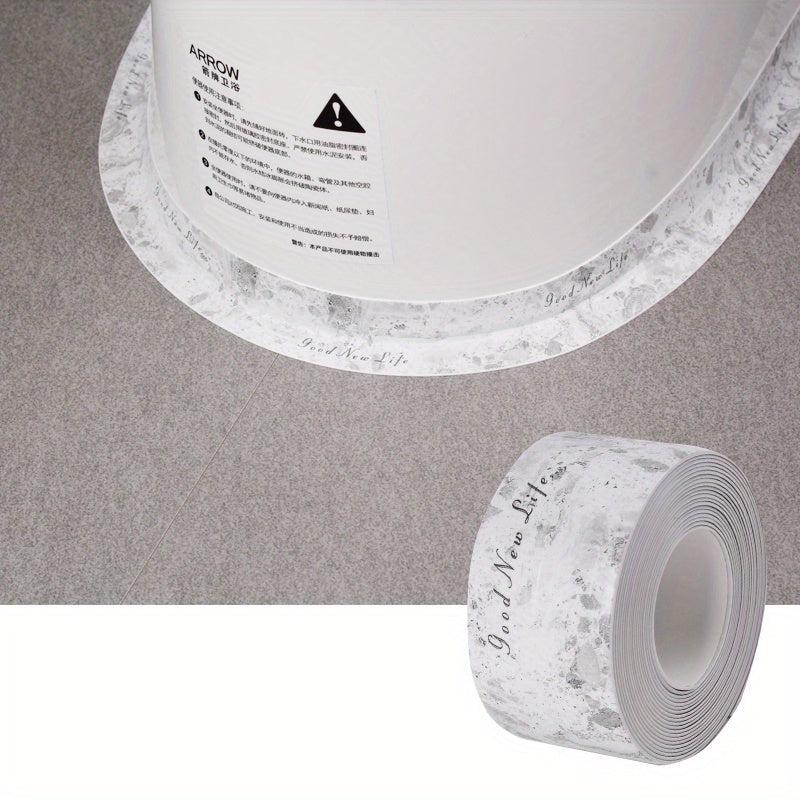 Waterproof Marble Pattern Seam Stickers Self Adhesive Anti Mildew Toilet Sticker