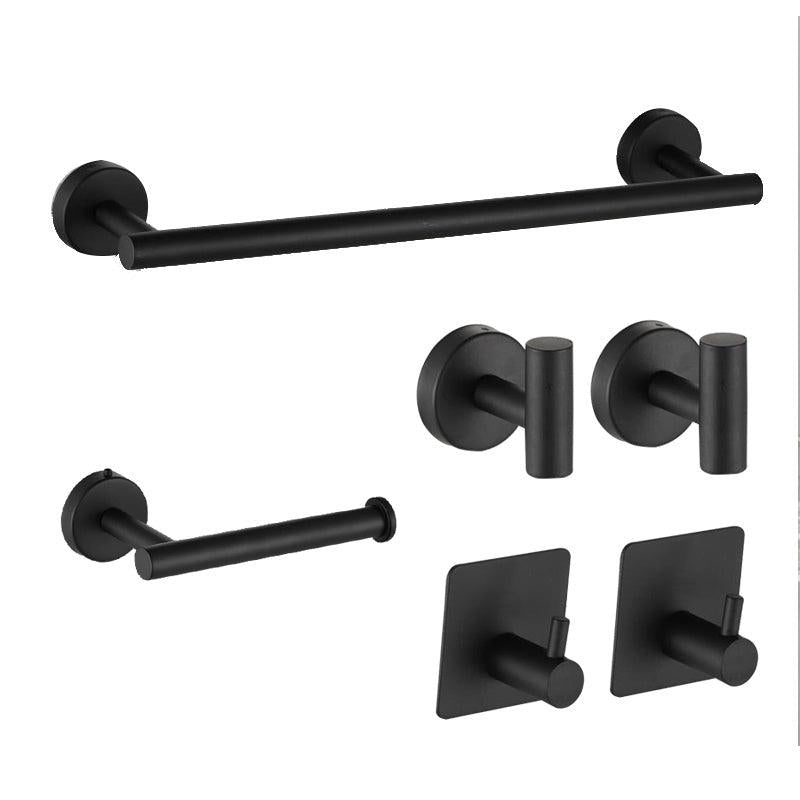 6pcs Stainless Steel Bathroom Hardware Set with Wall Mounting Brackets
