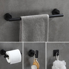 6pcs Stainless Steel Bathroom Hardware Set with Wall Mounting Brackets