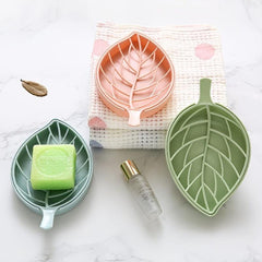 Leaf Shaped Bathroom Soap Dish - Stylish and Functional Soap Holder