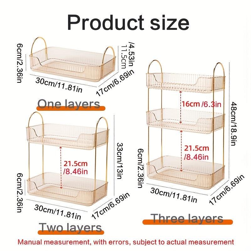 High Transparent Cosmetic Storage Rack for Makeup Table