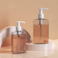Transparent Square Soap Dispenser Countertop Lotion Bottle With Pump