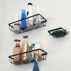 Adhesive Shower Caddy Bathroom Organizer No Drilling Required