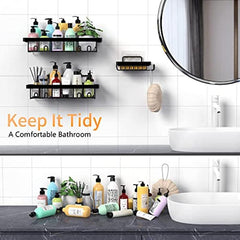 Adhesive Shower Caddy Bathroom Organizer No Drilling Required